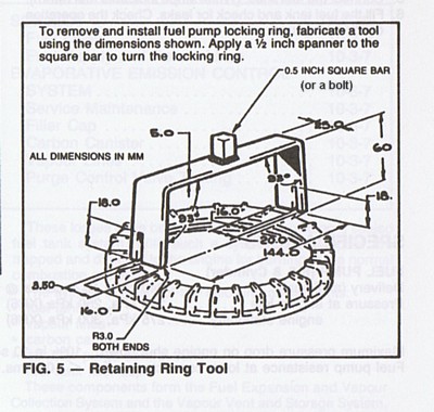 Ford fuel pump tool